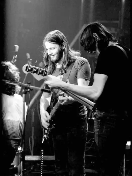 David Gilmour 2 David Gilmour y Roger Waters durante el Dark Side of the Moon Tour. Foto: Jill Furmanovsky.