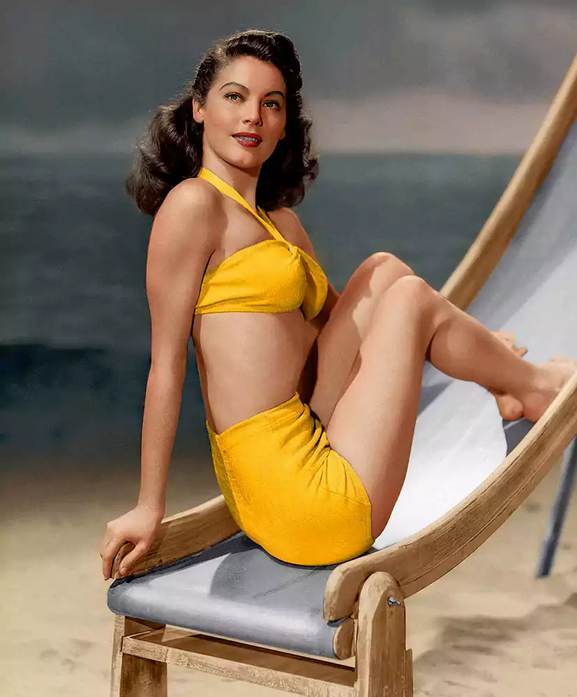 Actrices sex symbol del cine clásico 1 La actriz estadounidense Ava Gardner (1922 - 1990)