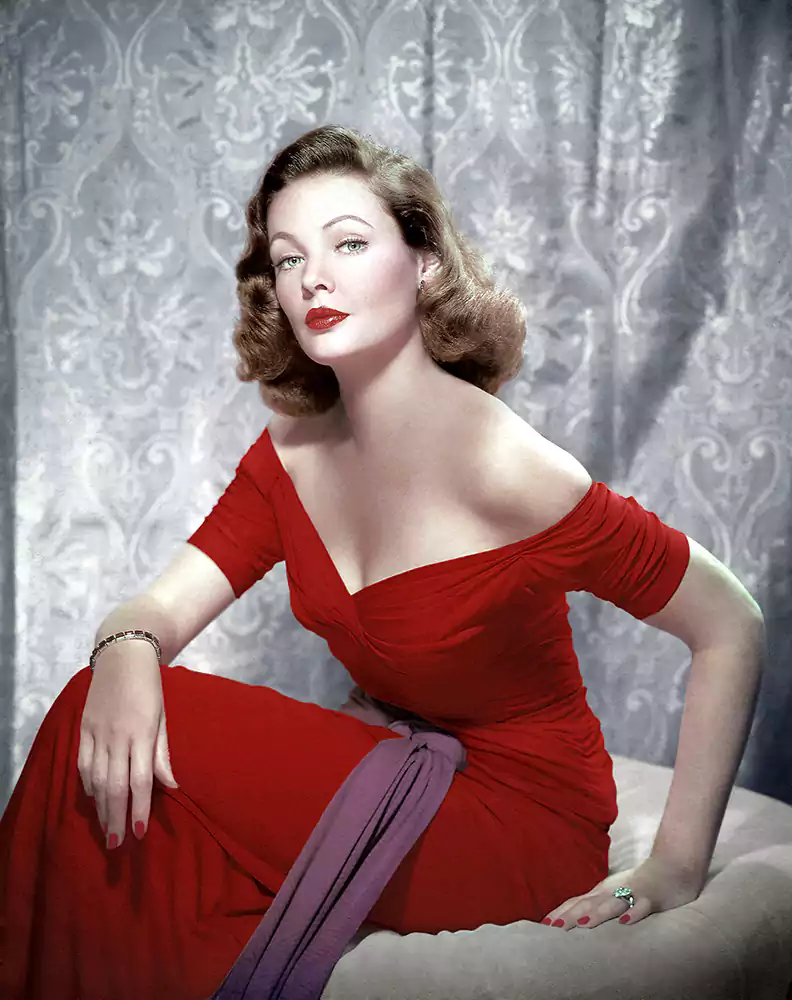 Actrices sex symbol del cine clásico 6 La actriz Gene Tierney en una escena de la película "On the Riviera".