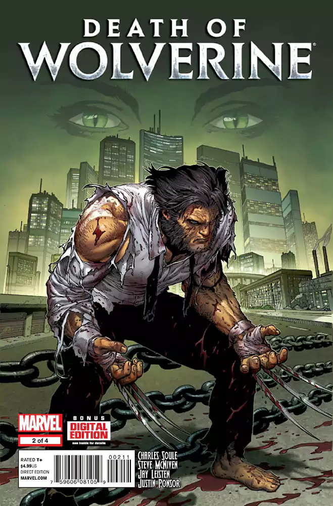 Las armas más conocidas de los cómics 4 Las 10 armas más conocidas en el mundo de los cómics "Death of Wolverine Vol 1 #2", noviembre, 2014, Marvel Comics.