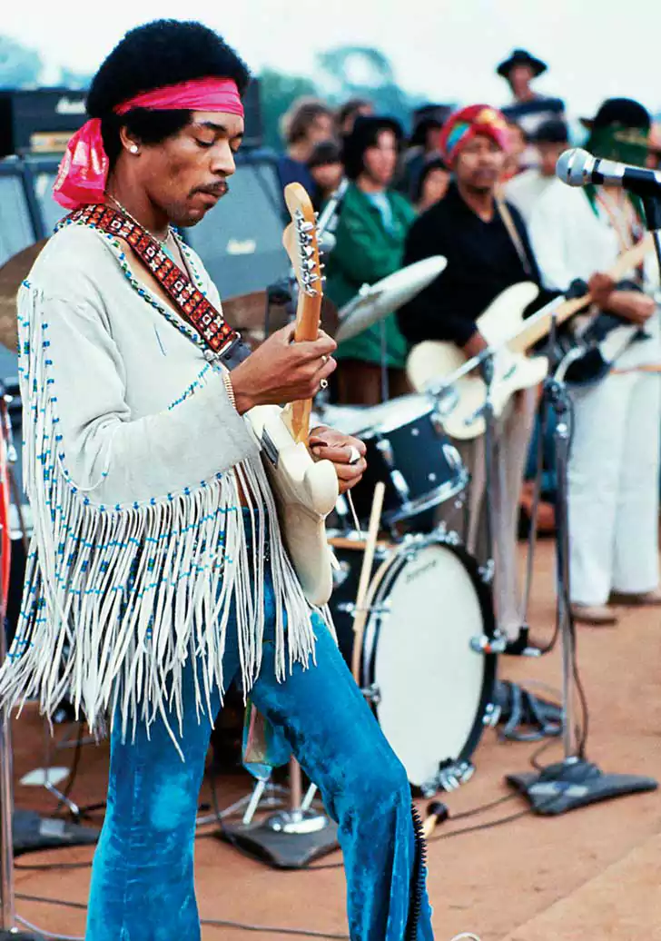 Woodstock: el paraíso hippie 5 Jimmy Hendrix fue el encargado de cerrar el festival de Woodstock. Photo: Henry Diltz / Cortesía de Rhino Entertainment.