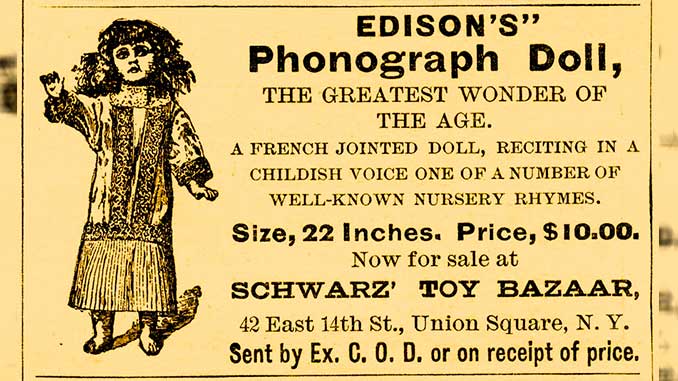 Los inventos que no conocías de Thomas Alva Edison 3 phonograph doll