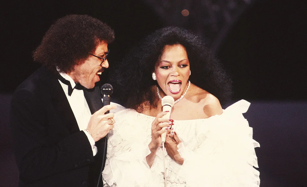 Diana Ross y Lionel Richie